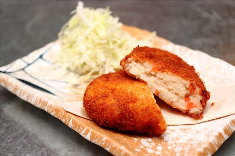 今はなき「たつみや肉店」の味を引き継いで作った自家製コロッケ